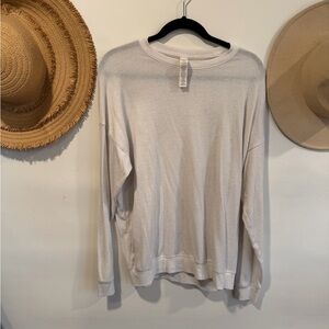 ALO Yoga Cream Long Sleeve Top